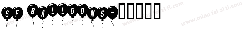 sf balloons字体转换